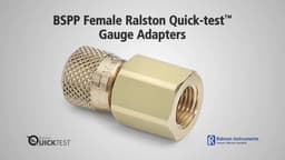 Ralston BSPP Female (RG) Quick-test Gauge Adapters – image 3