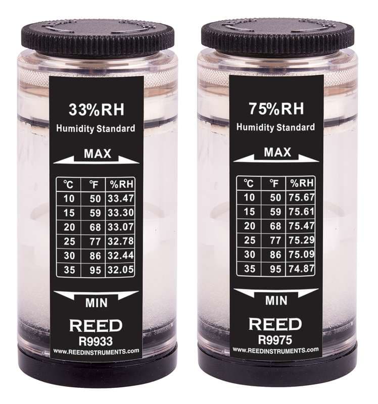 Reed R9980 33% & 75% Humidity Standard Kit For R6001/Sd-3007/8706/R9900/R9905/R6050Sd