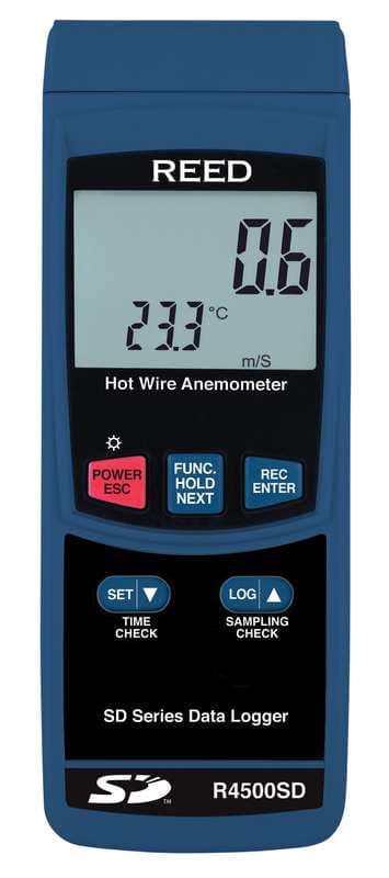 Reed R4500SD Data Logging Thermo-Anemometer